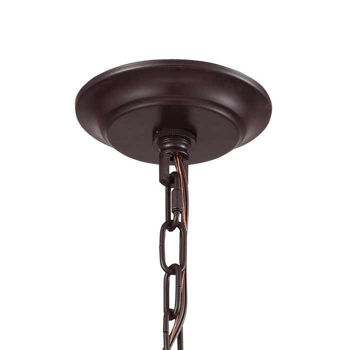 Atlas Lighting Natural Rope 12'' Wide 1Lt Mini Pendant, Bronze