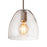 Atlas Lighting Netta 10'' Wide 1Lt Mini Pendant, Satin Nickel/Clear