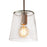 Atlas Lighting Netta 8'' Wide 1Lt Mini Pendant, Satin Nickel/Clear