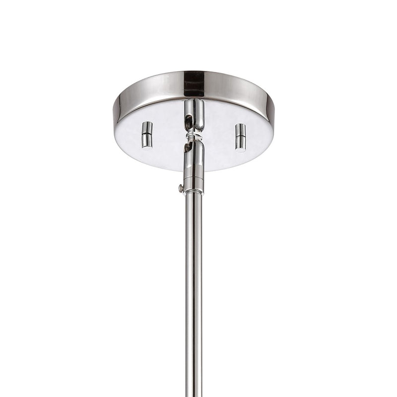 Atlas Lighting Oakland 4in 1-Light Mini Pendant | Modern Chrome and Clear Glass | Kitchen Island & Dining Room | 4 x 4 x 8 in | Model CL11655-CH
