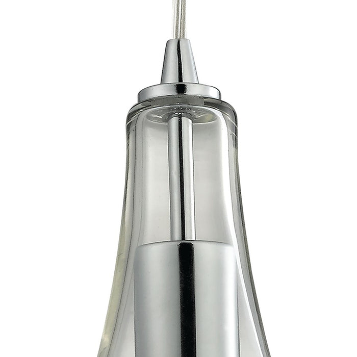 Atlas Lighting Orbital 10'' Wide 1Lt Pendant, Polished Chrome/Clear