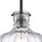 Atlas Lighting Orinoco 8'' Wide 1Lt Mini Pendant, Matte Black/Clear