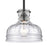 Atlas Lighting Orinoco 8'' Wide 1Lt Mini Pendant, Matte Black/Clear