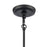 Atlas Lighting Orinoco 8'' Wide 1Lt Mini Pendant, Matte Black/Clear