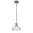 Atlas Lighting Orinoco 8'' Wide 1Lt Mini Pendant, Zinc/Clear