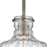 Atlas Lighting Orinoco 8'' Wide 1Lt Mini Pendant, Zinc/Clear