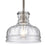 Atlas Lighting Orinoco 8'' Wide 1Lt Mini Pendant, Zinc/Clear