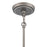 Atlas Lighting Orinoco 8'' Wide 1Lt Mini Pendant, Zinc/Clear