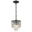 Atlas Lighting Palacial 9" Wide 1Lt Mini Pendant, Bronze/Clear