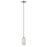 Atlas Lighting Pittman 5'' Wide 1Lt Mini Pendant, Nickel/White