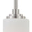 Atlas Lighting Pittman 5'' Wide 1Lt Mini Pendant, Nickel/White