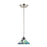 Atlas Lighting Refraction 7'' Wide 1Lt Pendant, Chrome/Caribbean