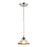 Atlas Lighting Refraction 7'' Wide 1Lt Pendant, Chrome/White Glass