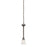 Atlas Lighting Riva 6'' Wide 1Lt Mini Pendant, Painted Bronze/White