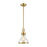 Atlas Lighting Rutherford 8.5'' Wide 1Lt Mini Pendant, Brass/Clear