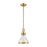 Atlas Lighting Rutherford 8.5'' Wide 1Lt Mini Pendant, Brass/Clear