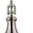 Atlas Lighting Rutherford 9''W 1Lt Mini Pendant, Brushed Nickel