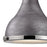 Atlas Lighting Rutherford 9'' Wide 1Lt Mini Pendant, Zinc/Nickel