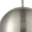 Atlas Lighting Salt Rim 8'' Wide 1Lt Mini Pendant, Nickel/Silver