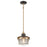 Atlas Lighting Seaway Passage 10''W 1Lt Mini Pendant, Bronze/Clear