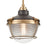 Atlas Lighting Seaway Passage 10''W 1Lt Mini Pendant, Bronze/Clear