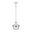 Atlas Lighting Seaway Passage 10''W 1Lt Mini Pendant, Nickel/Clear