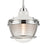 Atlas Lighting Seaway Passage 10''W 1Lt Mini Pendant, Nickel/Clear