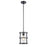 Atlas Lighting Solace 7'' Wide 1Lt Mini Pendant, Matte Black/Clear