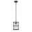 Atlas Lighting Solace 7'' Wide 1Lt Mini Pendant, Matte Black/Clear