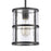 Atlas Lighting Solace 7'' Wide 1Lt Mini Pendant, Matte Black/Clear