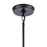 Atlas Lighting Solace 7'' Wide 1Lt Mini Pendant, Matte Black/Clear