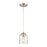 Atlas Lighting Sprinkle 5''W 1Lt Mini Pendant, Satin Nickel/Clear