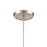 Atlas Lighting Sprinkle 5''W 1Lt Mini Pendant, Satin Nickel/Clear