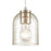 Atlas Lighting Sprinkle 5''W 1Lt Mini Pendant, Satin Nickel/Clear