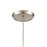 Atlas Lighting Sprinkle 5''W 1Lt Mini Pendant, Nickel/Gray/Clear