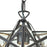 Atlas Lighting Moravian Star 12''W 1Lt Mini Pendant, Bronze/Clear