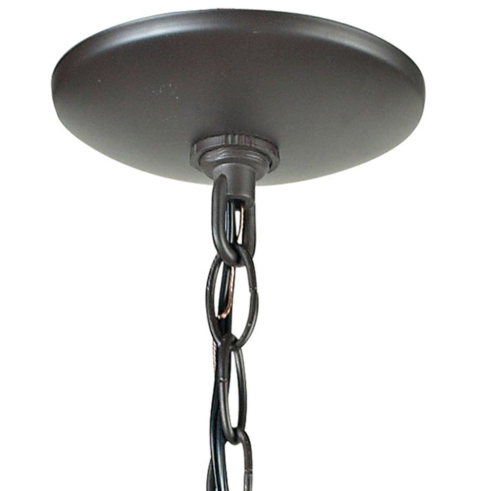 Atlas Lighting Moravian Star 12''W 1Lt Mini Pendant, Bronze/Clear