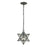 Atlas Lighting Moravian Star 12''W 1Lt Mini Pendant, Bronze/Clear