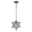 Atlas Lighting Moravian Star 9''W 1Lt Mini Pendant, Bronze/Clear
