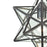 Atlas Lighting Moravian Star 9''W 1Lt Mini Pendant, Bronze/Clear