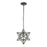 Atlas Lighting Moravian Star 9''W 1Lt Mini Pendant, Bronze/Clear