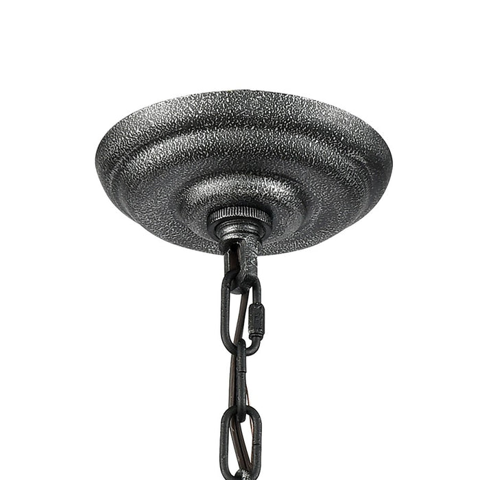 Atlas Lighting Sunderland 12''W 1Lt Mini Pendant, Silvered Graphite