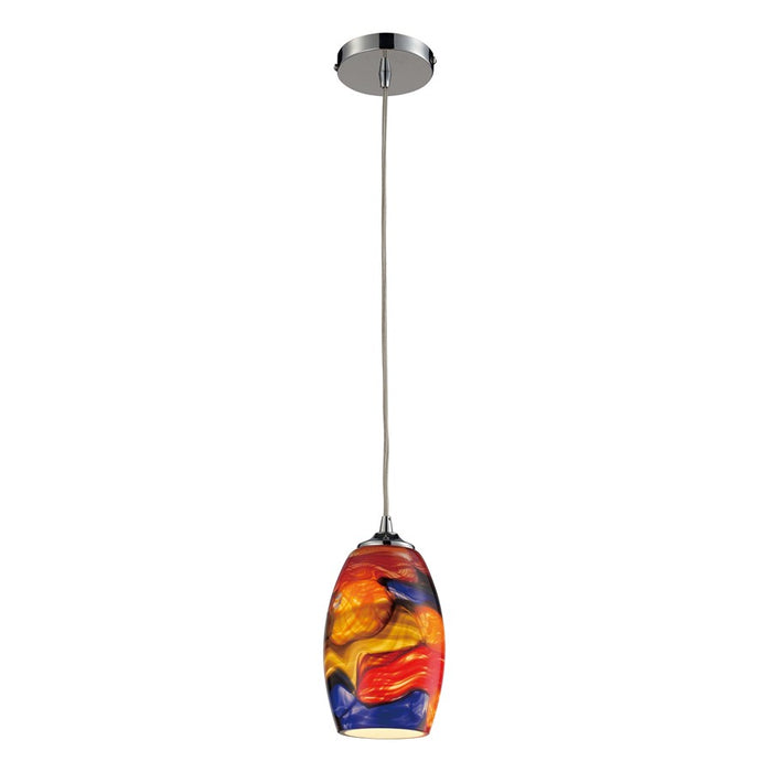 Atlas Lighting Surrealist 5'' Wide 1Lt Pendant, Polished Chrome