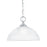 Atlas Lighting Tahoe 12''W 1Lt Mini Pendant, Brushed Nickel/White