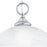 Atlas Lighting Tahoe 12''W 1Lt Mini Pendant, Brushed Nickel/White