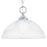 Atlas Lighting Tahoe 12''W 1Lt Mini Pendant, Brushed Nickel/White