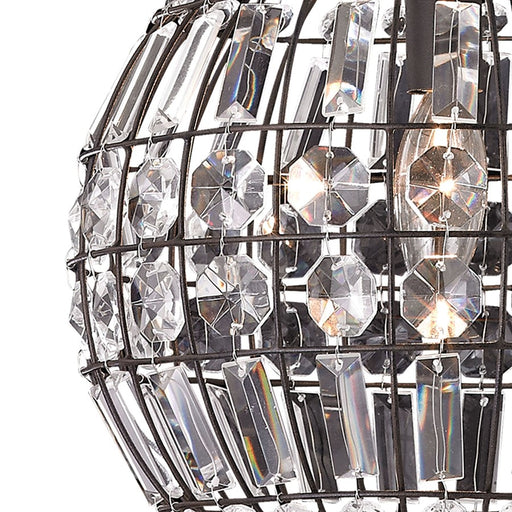 Atlas Lighting Talgarth 10.25'' Wide 1Lt Mini Pendant, Bronze/Clear