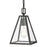 Atlas Lighting Tangent 7'' Wide 1Lt Mini Pendant, Matte black/Clear