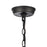Atlas Lighting Tangent 7'' Wide 1Lt Mini Pendant, Matte black/Clear