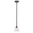 Atlas Lighting Tia 5.25''W 1Lt Mini Pendant, Painted Bronze/White